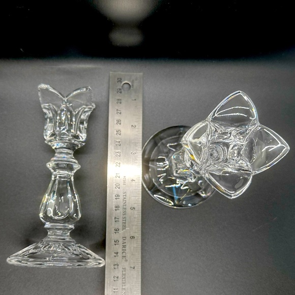 5” Crystal candlestick holder (Full Lead) w/ box - Picture 6 of 8